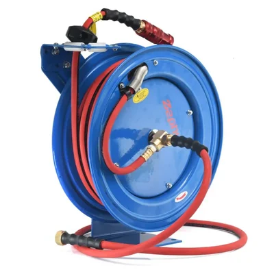 ZSR1320HD Auto Retractable Steam Hose Reel Stand with 13 mm 20 m Hose Pipe for Garden and Industrial Purposes — Zephyr
