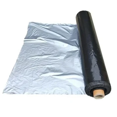 High Quality 20 micron, 3.25 feet x 400 meter Black and Silver Mulching Sheet for Agriculture, Garden, and Nursery