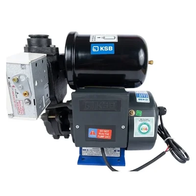 0.5 HP 220V Single Phase Automatic Pressure Booster Water Pump, 26m Head, 33LPM (PERIBOOST PLUS 05) β KSB
