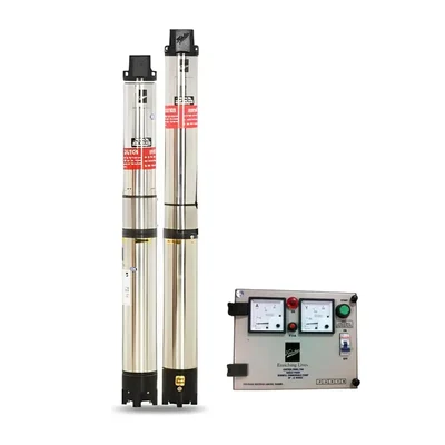1.5HP 25 Stage(4") 1Phase Water Cooled Submersible Pump With CP, 551ft Head(NEO 25-1525 CP) — Kirloskar