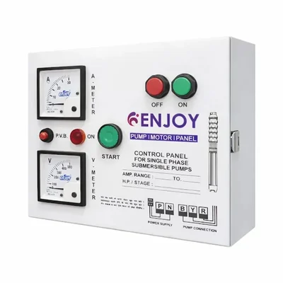 1Hp Single Phase V4 Regular Relay Panel, 9-14Amp Relay, 60ΓΒΌF Running Capacitor For Water Filled Submersible Pumps β ENJOY