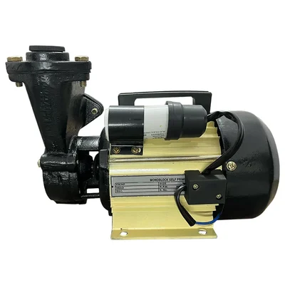 Heavy Duty 1Hp Single Phase Aluminium Winding Self-Priming Monoblock Pump, 34m Head, 25x25mm