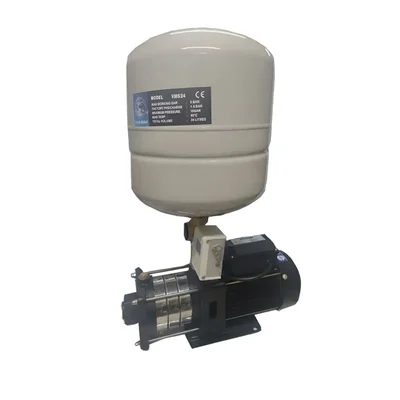 1 Year Warranty - Vanora 1 HP Single Phase Booster Pump With 24L Pressure Tank, 38m Max. Head Suitable For 3-4 Bathrooms