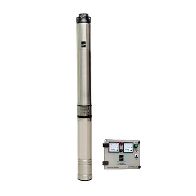 1HP 10Stage 10Cm 1Ph Oil Filled Submersible Pump With CP, 259ft Head(KP4 JALRAAJ UVA 60-1010) โ Kirloskar