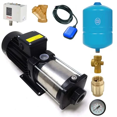 0.5 Hp 1Phase Pressure Booster Pump With 24L Tank & Accessories For 1 BHK, 1 Bathroom (BRISK-2E/03) โ CRI