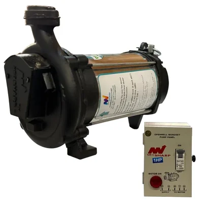 1 HP Single Phase Mini Openwell Submersible Pump With Control Panel, 80ft Head โ Neo Sharp