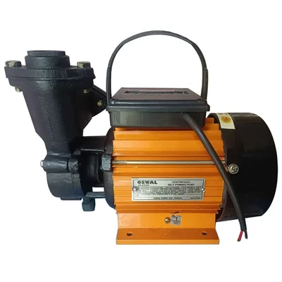 Oswal 1Hp Single Phase Copper Winding Self Priming Monoblock Pump, 25m Max. Head (JALASHAY)