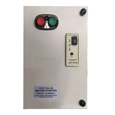 13-22 Amp 3 Phase Direct On Line Starter With Auto-Switch For 10Hp Induction Motors & 7.5Hp Submersible Pumps — Crompton