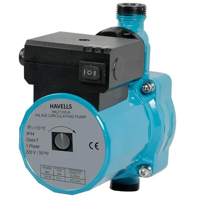 120W Single Phase Inline Circulating Pump, 13mm X 13mm Pipe Size (HILF120-9) โ Havells