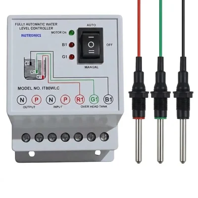 2HP 3-Sensor Microcontroller Fully Automatic Water Level Controller Indicator NI80WLC — Nutronics