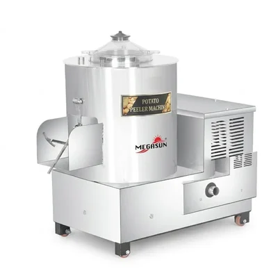 Megasun 1.5 HP Potato Peeling Machine S.S. Body with 15 KG Capacity For Commercial Use