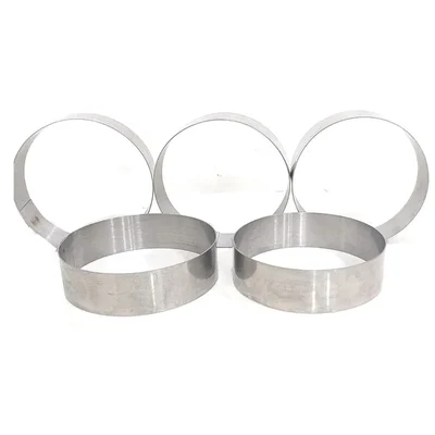 Premium Quality 12pcs, 10 inch x 1 inch Burger Ring Moulds, Galvanized Iron Sheet
