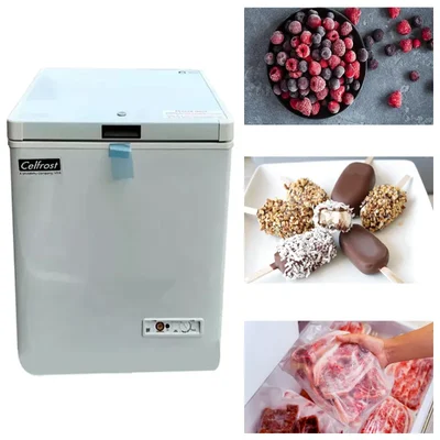 CF 155 Single Head Hard Top 97L Capacity Convertible Chest Freezer for ice-Cream, Cold Drinks, Snacks Storing — Celfrost