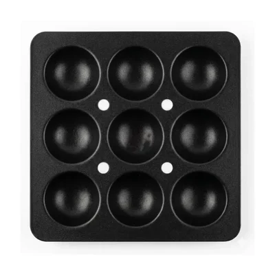 Heavy Duty 12x12 Inch Black Polished Aluminium Commercial Mini Idli Tray
