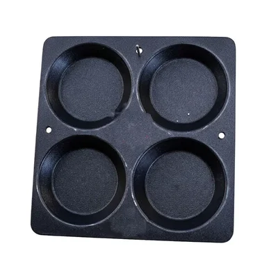 Heavy Duty 12x12 Inch Black Polished Aluminium Commercial Thatte Idli Tray
