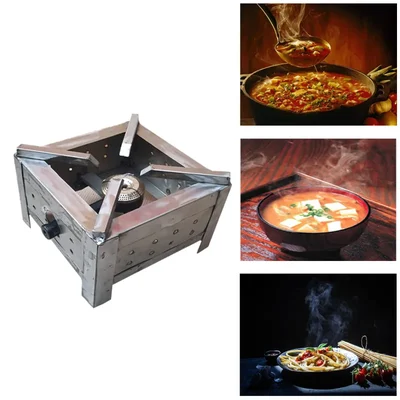 Premium Quality Square Shape 14x14 inch Gas Bhatti with Free Accessories