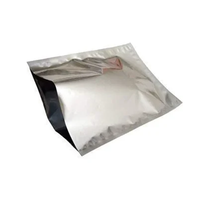 Horeca 5x7 Inch 140 Pcs Food Packing Fold Top Leak Resistant Rectangular Silver Poly Momo Pouch
