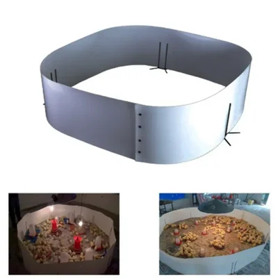 15 Feet Plastic Round Chick Guard With 3 Stands & 300 Birds Capacity For Brooding โ GKI POULTRY