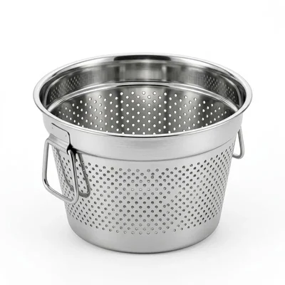 Heavy Duty 16-Inch Stainless Steel Premium Rice Strainer (Pack of 2)