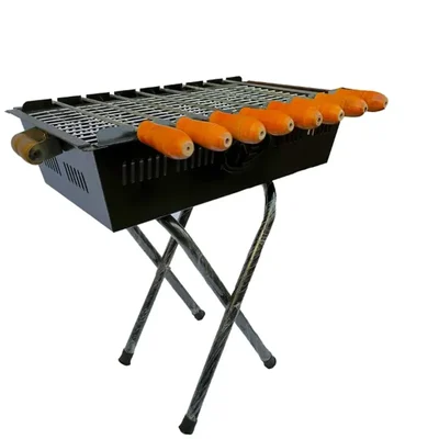 Premium Quality 17 inches X-stand without Top BBQ Grill Machine with 8 Skewers โ NE GRILLS