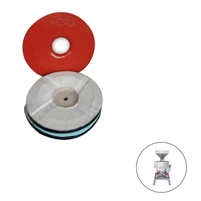 Red Emery Stone for 18 inch (450 mm) Horizontal Type Janta Flour Mill (One Pair)