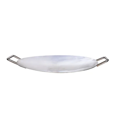 Commercial 18 inch Round Tawa Platter of 3 mm Thickness, Stainless Steel Body, for Catering Purpose