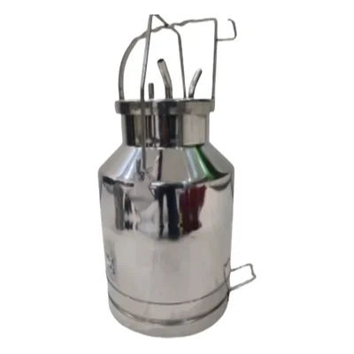 20 Liters Stainless Steel Bucket For Milking Machines โ Open Door