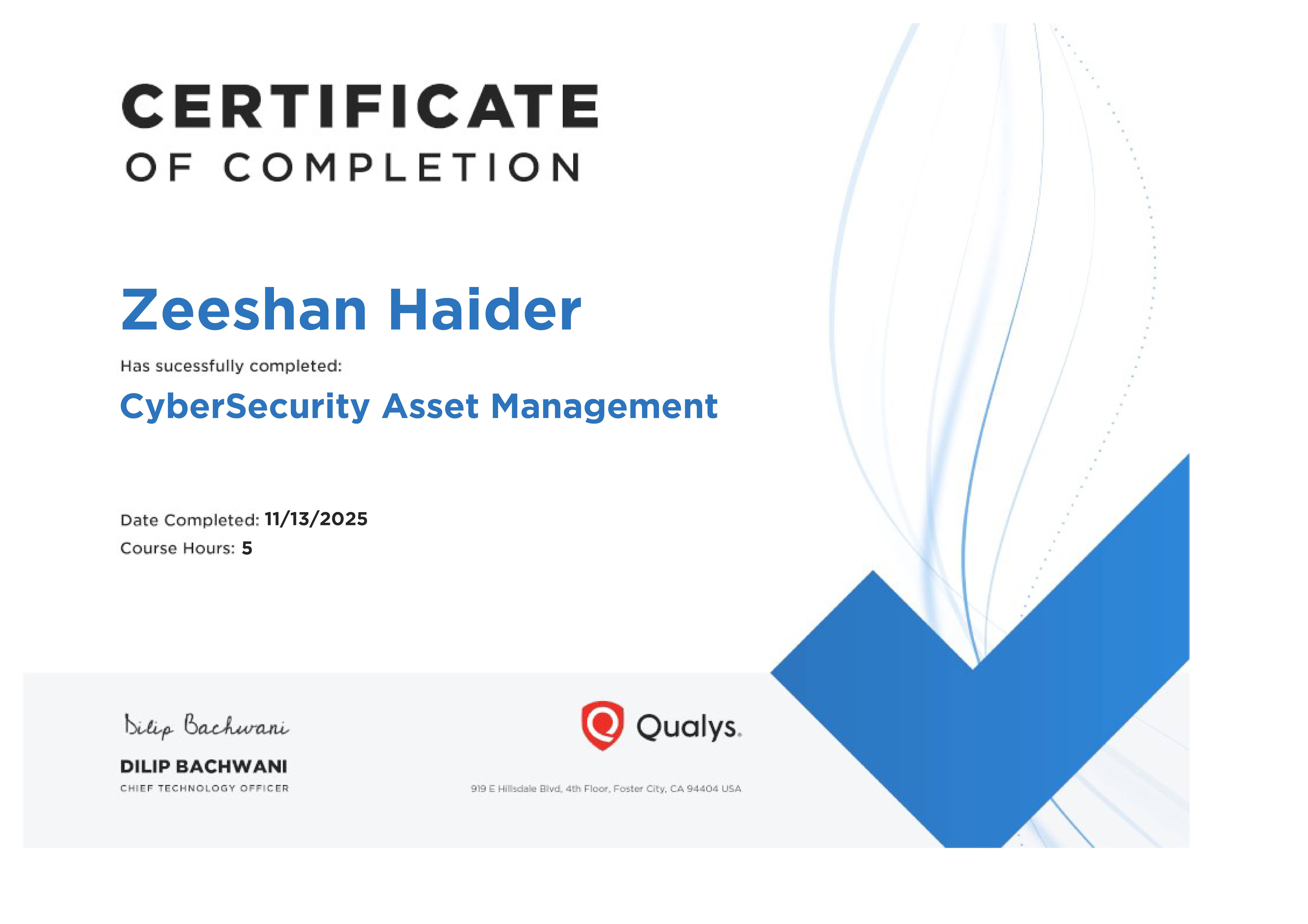 Cybersecurity Asset Management