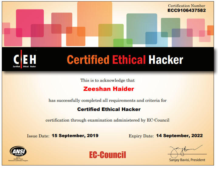 Certified Ethical Hacker
