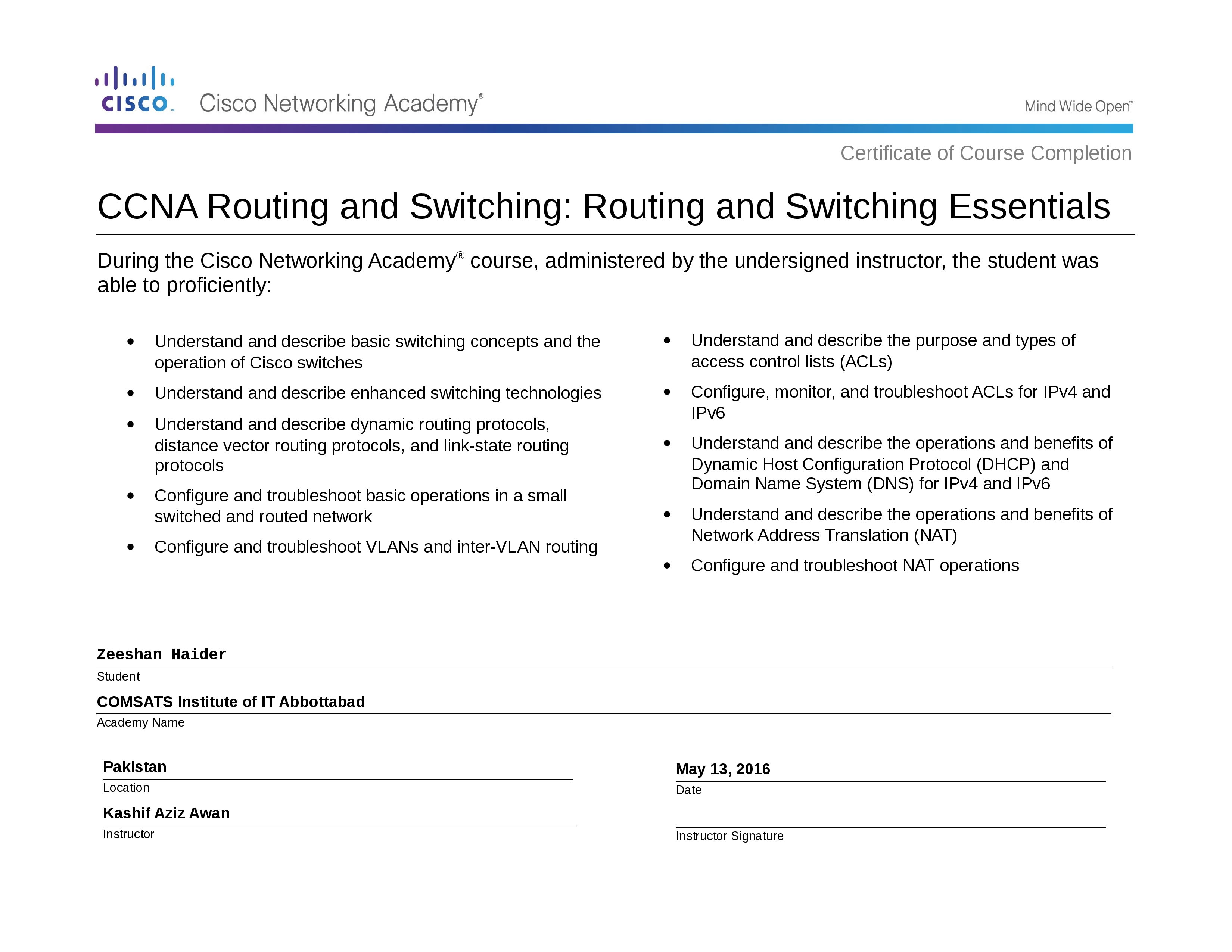 CCNA Routing and Switching Essentials