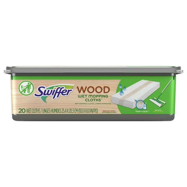 Swiffer Wood Wet Mopping Cloth, 20 count Ingredients and Reviews