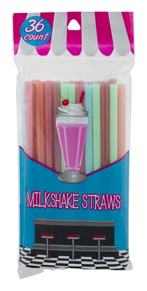 unique Pink Flex Straws - 50ct.