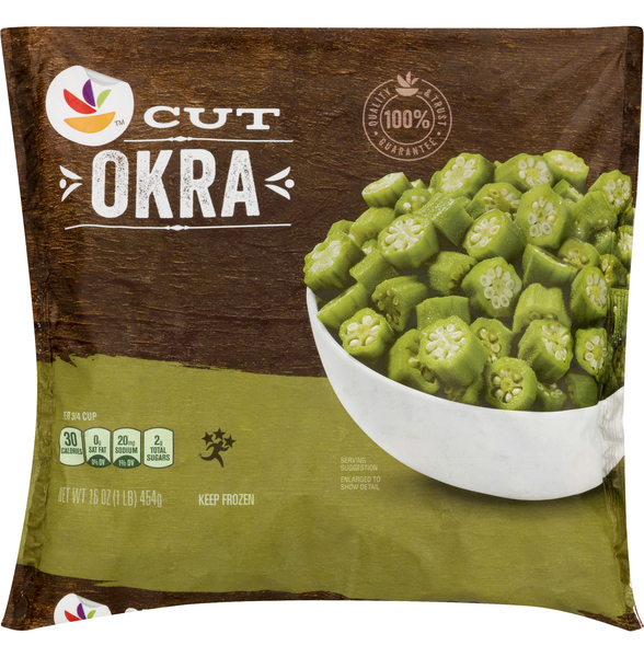 Stop & Shop Okra Cut All Natural - 16 oz bag