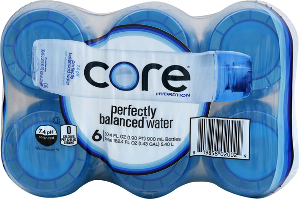 Core Hydration Water, Purified, Perfectly Balanced - 30.4 fl oz