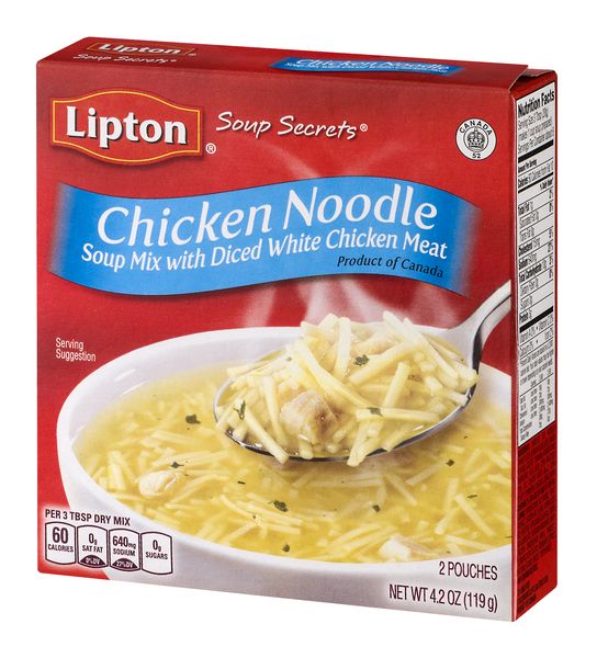Lipton Noodle Instant Soup Mix 4.5 Oz, 12 Count