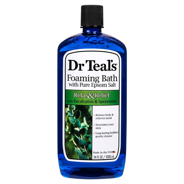 Dr. Teal's Foaming Bath with Pure Epsom Salt Eucalyptus