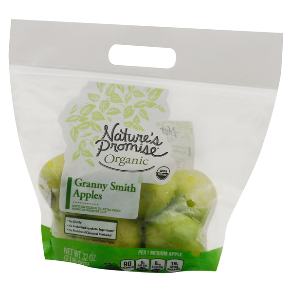 O Organics Apples Granny Smith - 2 Lb