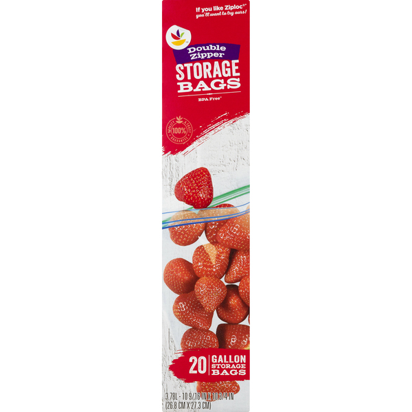 Ziploc Gallon Size Bag- Double Zipper