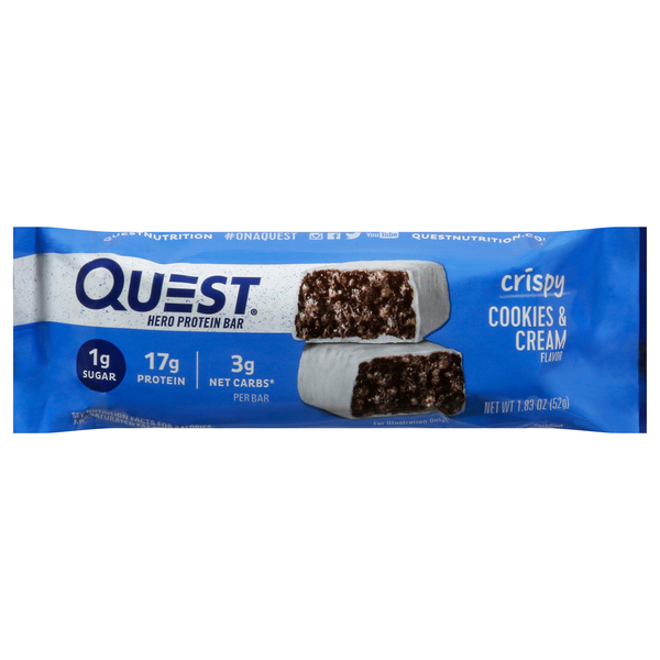 Cookies & Cream Hero Protein Bars – Quest Nutrition