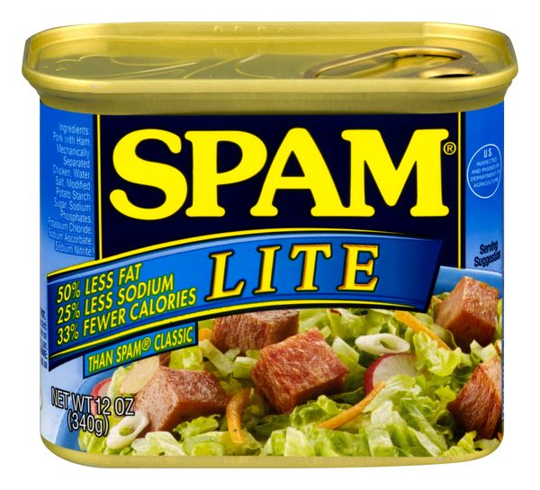 Spam 25% Less Sodium, 12 oz, 8-Count