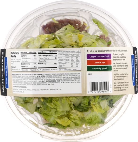 Save on Stop & Shop Bacon Caesar Supreme with Grilled Chicken Salad Bowl Kit  Order Online Delivery