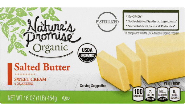 Organic Salted Butter, 4 Sticks at Whole Foods Market