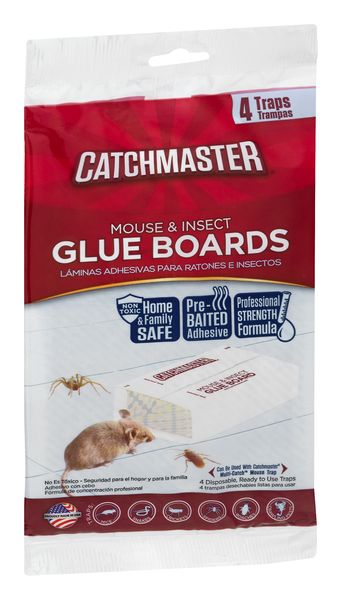 Catchmaster Glue Traps, Mouse & Insect - 4 traps