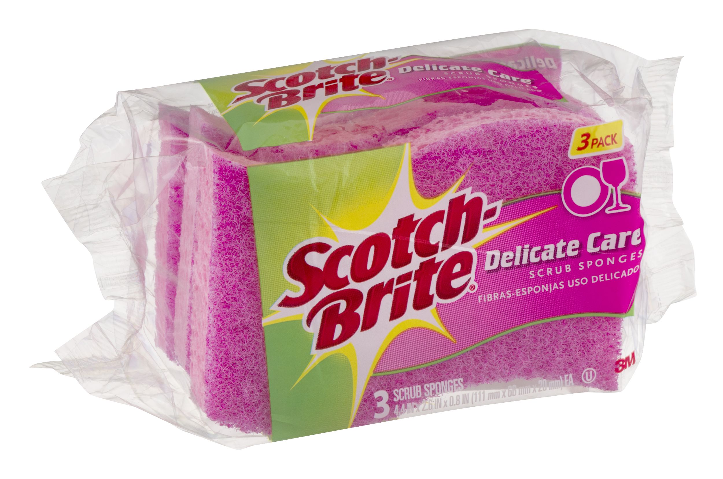 Scotch-Brite Scrub Sponges Delicate Care - 3 ct pkg | Food Lion