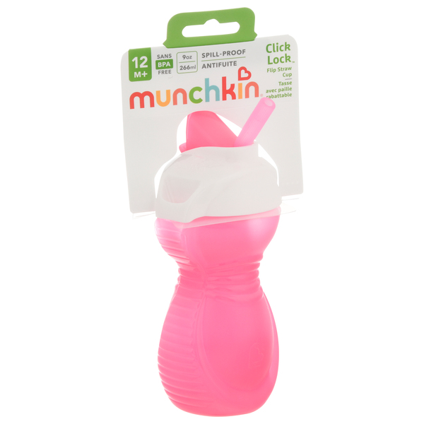 Munchkin Click Lock Bite Proof Sippy Cup - Pink - 9oz