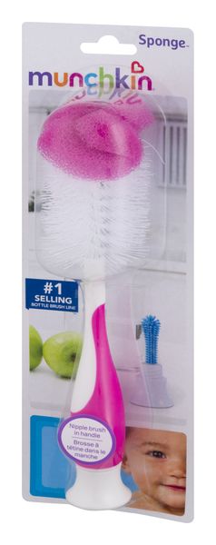 Munchkin Sponge Bottle Brush - Gray