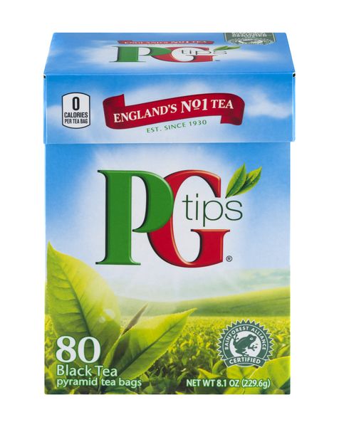 PG Tips Black Tea, Pyramid Tea Bags, 80 Ct