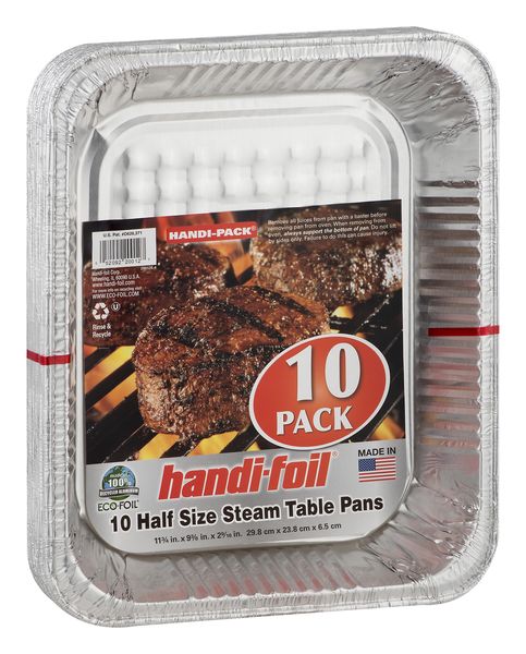 Handi-Foil Eco-Foil Cook-n-Carry 2 lb. Loaf Pans w/ Lid, 3 Pack