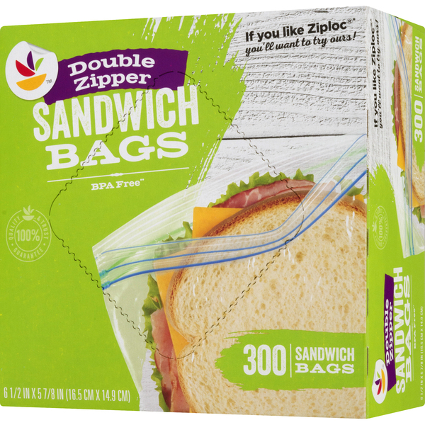 6.5 x 6 Double Zipper Sandwich Bags, Pack of 500 – CiboWares