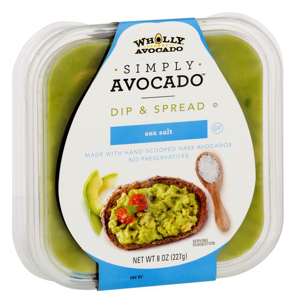 Wholly Avocado Organic Smashed Avocados with Sea Salt - 2 oz